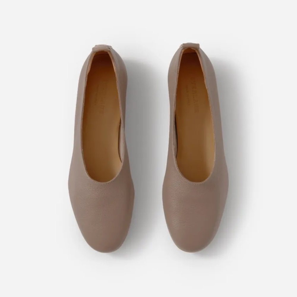 Everlane Tan Glove Flats Size 7.5 Leather